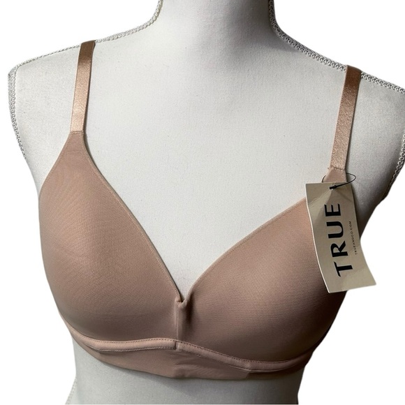 TRUE & CO. Contour tan free wire underwire bra size small NWT - Picture 3 of 7